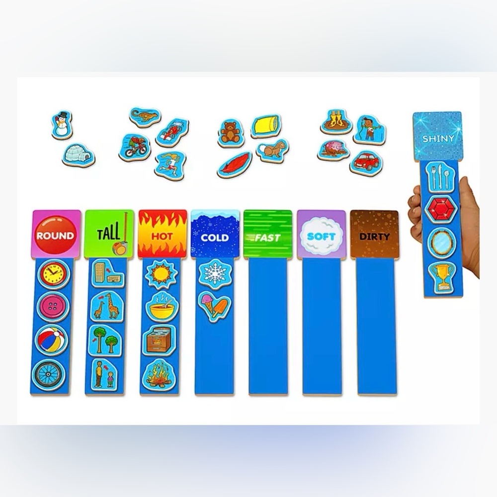 New Lakeshore Magnetic Learning Rods Descriptive Words - Picture 2 of 2